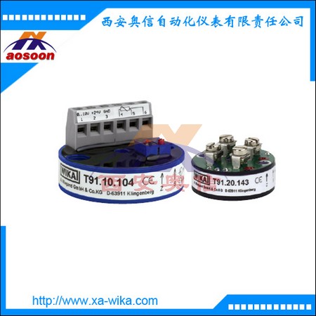 威卡电子式温度变送器 T91.10 wika温度变送器