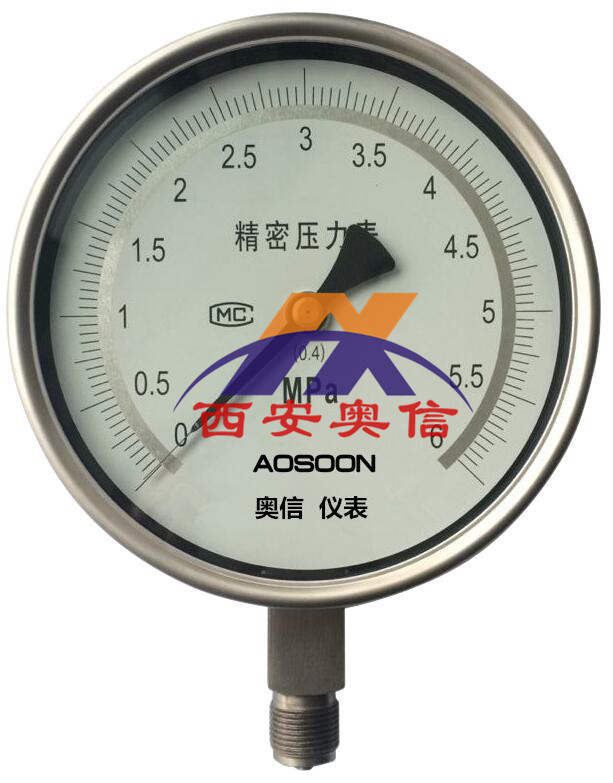 全不锈钢精密压力表，0.4级